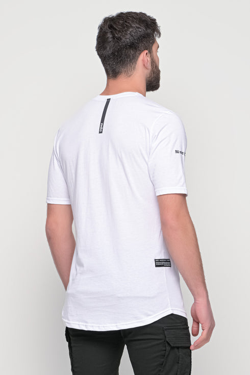Ανδρικό T-Shirt με Τύπωμα Χρώμα Λευκό NDC